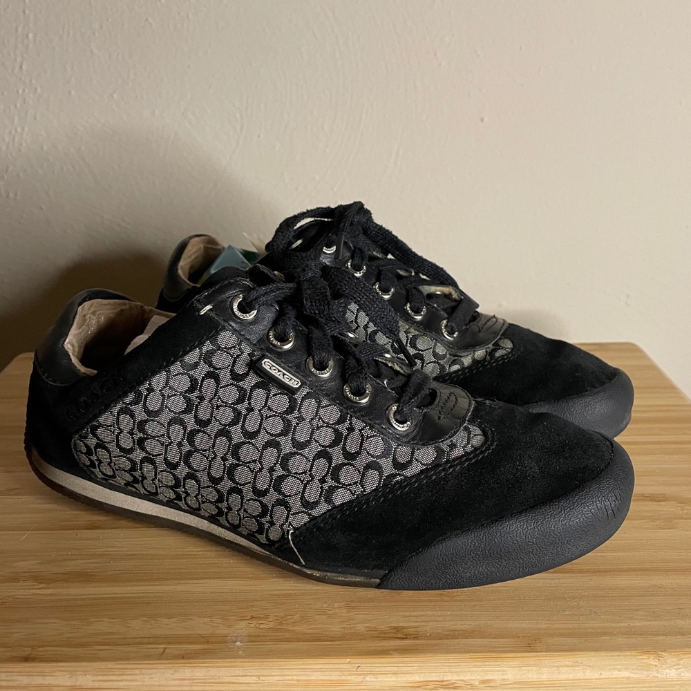 Authentic black Coach sneakers